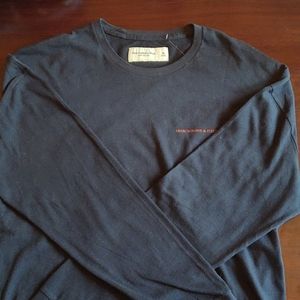 Abercrombie dark blue long sleeve shirt